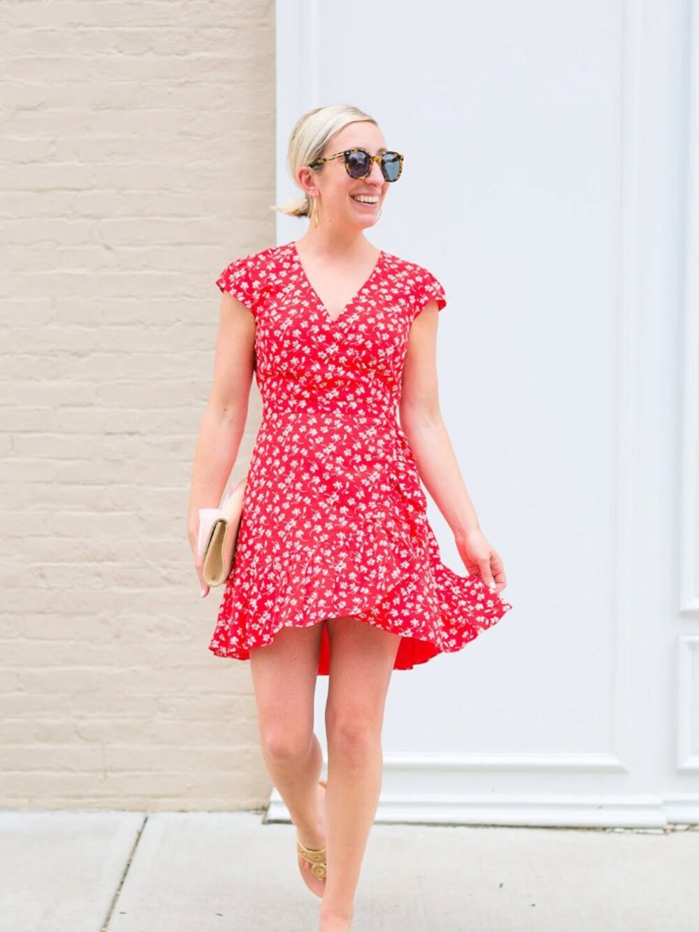 J.crew floral print dress
